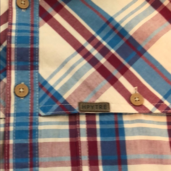 Hippy Tree Short Sleeve button down M - Picture 3 of 6